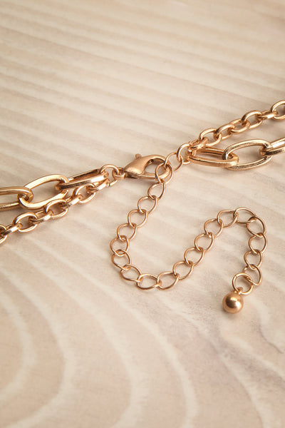 Acrius Gold Layered Chain Necklace w Pendants | La Petite Garçonne 7