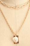 Acrius Gold Layered Chain Necklace w Pendants | La Petite Garçonne 6
