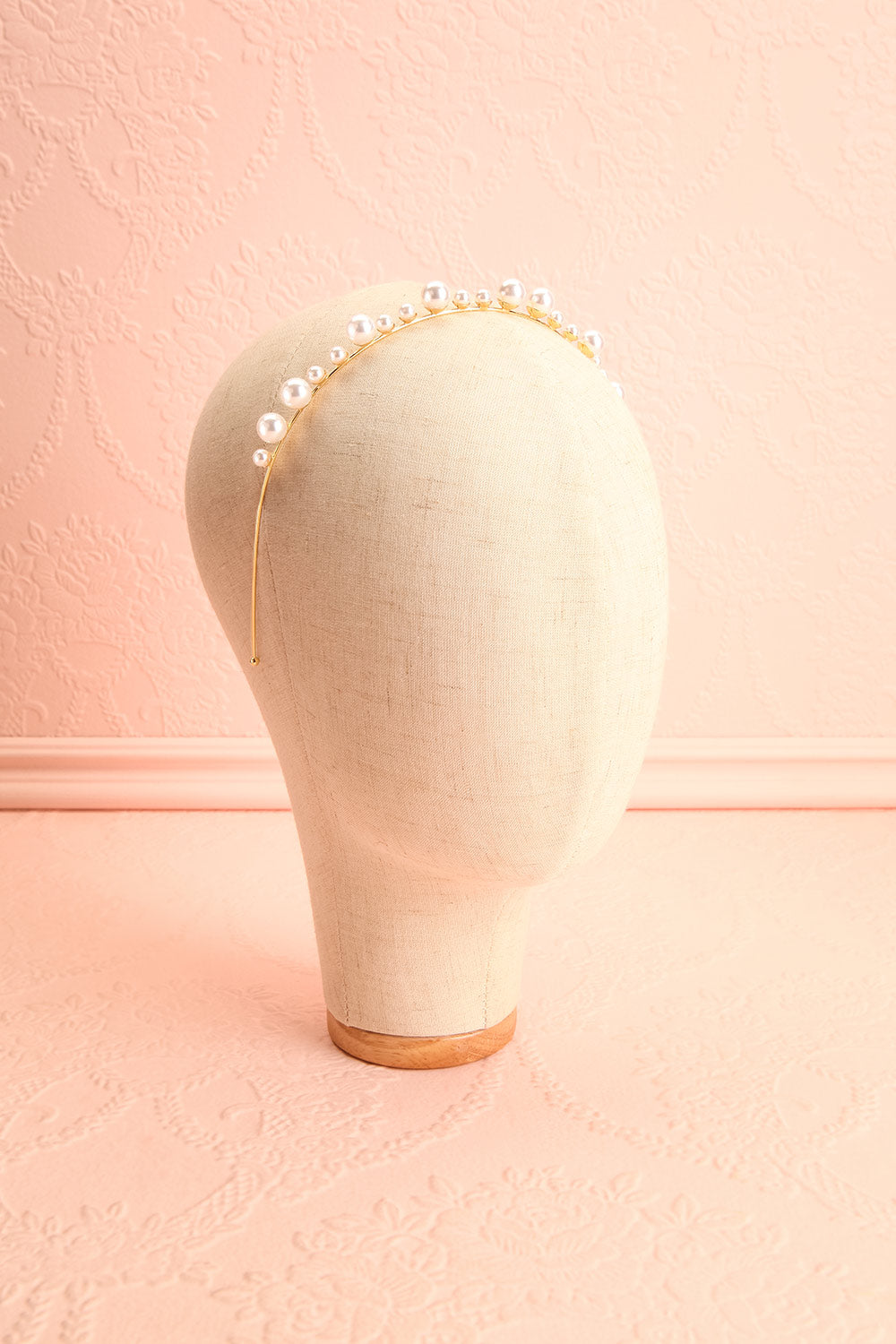 Adalheid Golden Headband with Pearl Ornamentation | Boudoir 1861