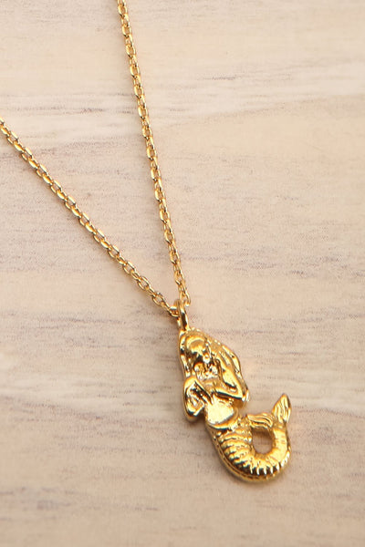 Adarus Doré Gold Mermaid Charm Necklace | La Petite Garçonne Chpt. 2 2