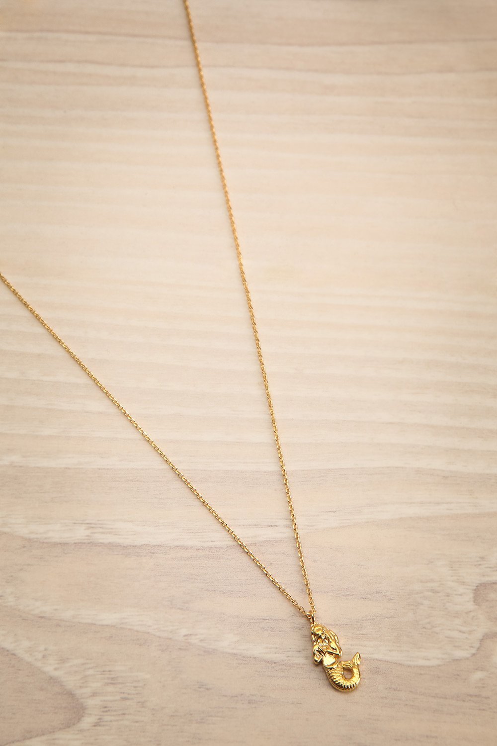 Adarus Doré Gold Mermaid Charm Necklace | La Petite Garçonne Chpt. 2 1