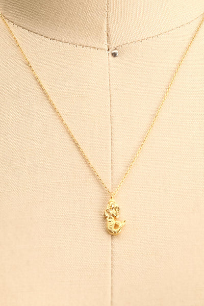 Adarus Doré Gold Mermaid Charm Necklace | La Petite Garçonne Chpt. 2 4