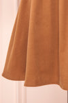 Adelais Brown Corduroy A-Line Short Dress | Boutique 1861 bottom