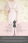 Adelphia Blush Pink Short Sleeve Chiffon Maxi Dress | Boutique 1861 fiche