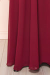 Adelphia Burgundy Chiffon Maxi Dress | Boutique 1861  bottom