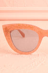Adfero Candy Pink Glitter Cat-Eye Sunglasses close-up | Boutique 1861