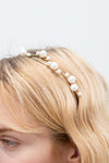 Adoracion Golden Headband with Pearl Ornamentation | Boudoir 1861 model