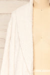 Adragna Fuzzy Long Cardigan w/ Pockets | La petite garçonne front close-up