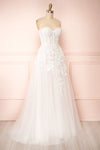 Adrasthee Bustier Tulle Wedding Dress w/ Slit | Boudoir 1861 side view