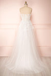 Adrasthee Bustier Tulle Wedding Dress w/ Slit | Boudoir 1861 back view