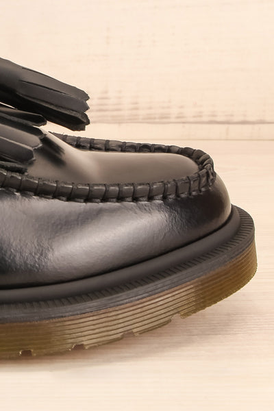Adrian Black Leather Dr. Martens Loafers side front close-up | La Petite Garçonne Chpt. 2