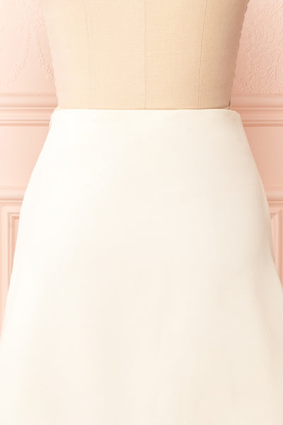 Adriana High-Waisted Skirt w/ Scalloped Hem | Boudoir 1861 back close-up