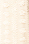 Aedre Beige Textured Short Sleeve Dress | Boutique 1861 fabric