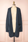 Aegle Forest Long Fuzzy Knitted Cardigan | Boutique 1861 front view