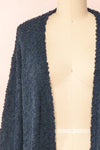 Aegle Forest Long Fuzzy Knitted Cardigan | Boutique 1861 front close-up