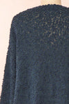 Aegle Forest Long Fuzzy Knitted Cardigan | Boutique 1861 back close-up