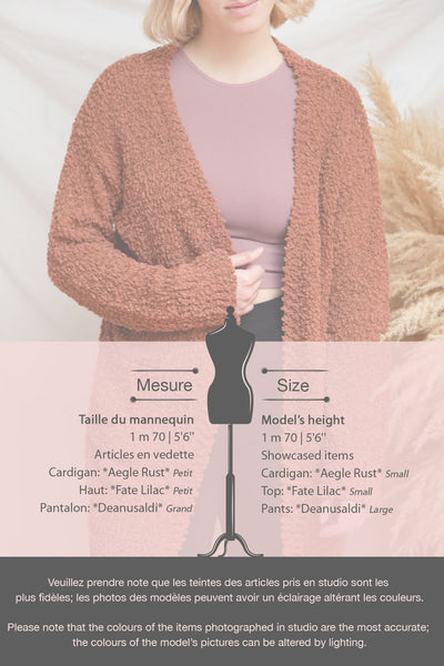 Aegle Forest Long Fuzzy Knitted Cardigan | Boutique 1861 fiche