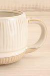 Aesculus Round Striped Stoneware Mug | Maison garçonne close-up