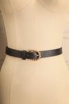 Afui Black Faux-Leather Belt | La petite garçonne