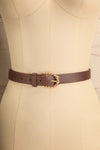 Afui Brown Faux-Leather Belt | La petite garçonne