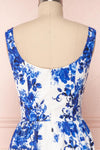 Agalia White & Blue Floral A-Line Cocktail Dress | Boutique 1861 6