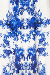 Agalia White & Blue Floral A-Line Cocktail Dress | Boutique 1861 8