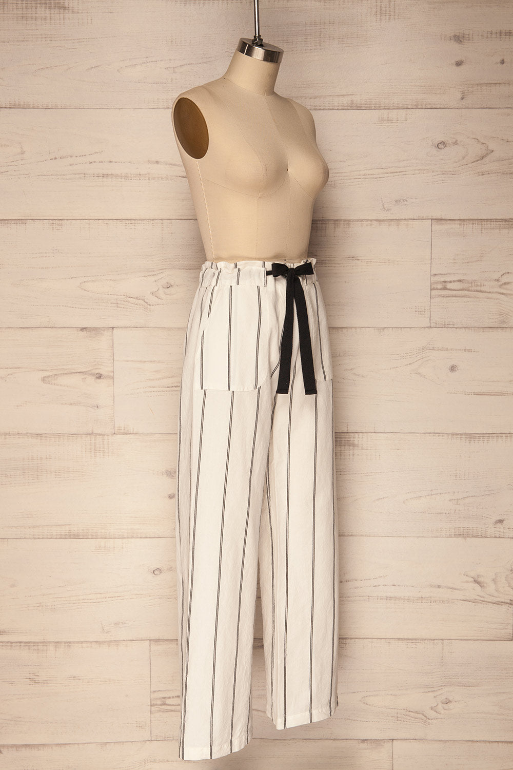 Aganderon White & Black Striped Pants | La Petite Garçonne Chpt. 2 4