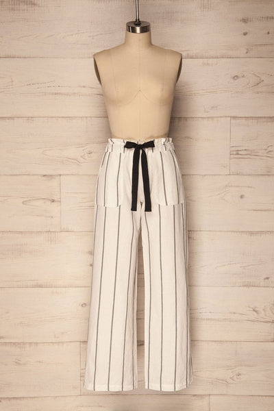 Aganderon White & Black Striped Pants | La Petite Garçonne Chpt. 2
