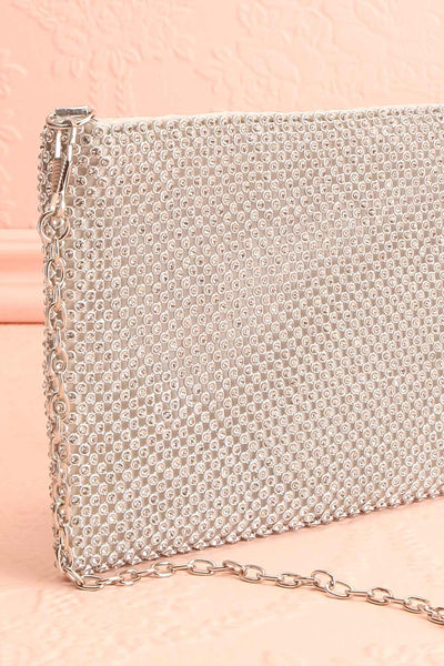 Agave Silver Crystal Clutch | Sac à Main | Boutique 1861 side close-up