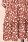 Aimetine Dusty Rose Long Sleeve Floral Dress | Boutique 1861 details