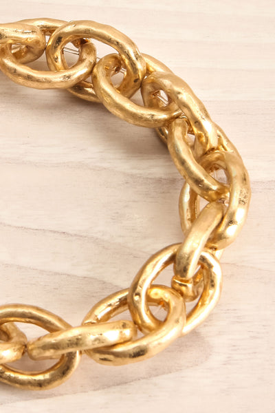 Aiptasia Oversized Golden Chain Bracelet | La Petite Garçonne 3