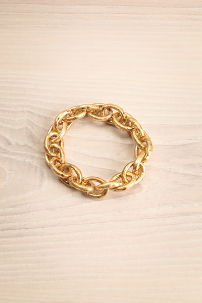 Aiptasia Oversized Golden Chain Bracelet | La Petite Garçonne 1
