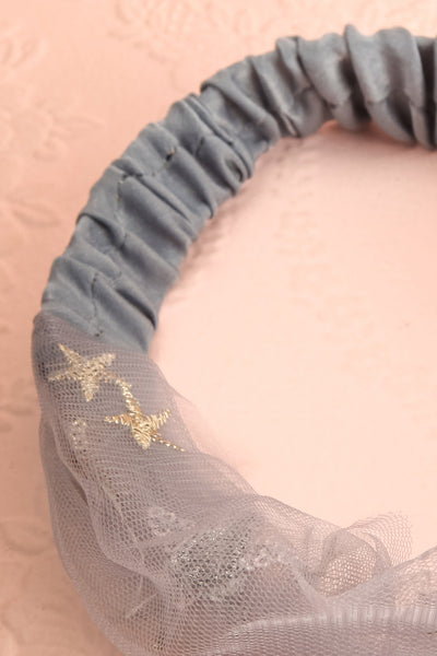 Alausa Grey Tulle Headband with Sequin Stars | Boutique 1861 8