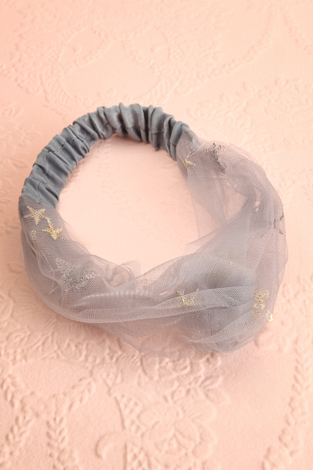 Alausa Grey Tulle Headband with Sequin Stars | Boutique 1861 7