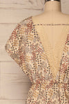 Alberoni Golden Silky A-Line Dress with Pattern | La Petite Garçonne 2