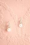 Albertine Silver Hoop Earrings w/ Pearl Detail | Boudoir 1861
