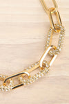 Alcoy Golden Oval Chain Necklace | La petite garçonne flat close-up