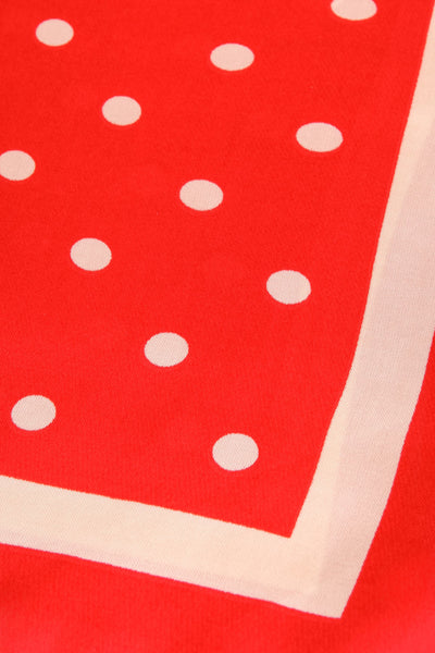 Alentejo Red & Cream Polka Dot Scarf | La Petite Garçonne 9