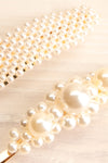 Alesco Set of Golden Pearl Studded Barrettes | La Petite Garçonne2