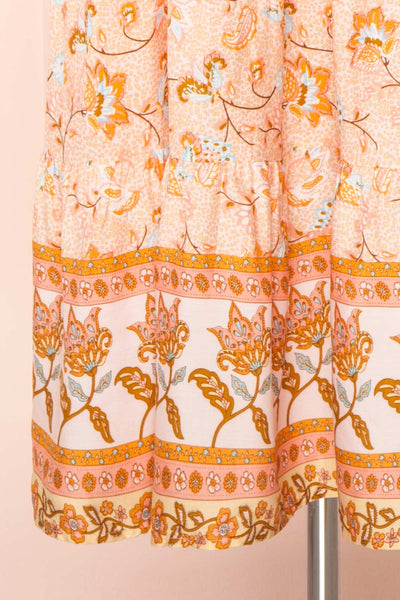 Alexandrina Floral Puffed Sleeves Maxi Dress | Boutique 1861 bottom