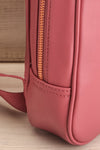 Alexxa Raspberry Red Matt & Nat Backpack side close-up | La Petite Garçonne