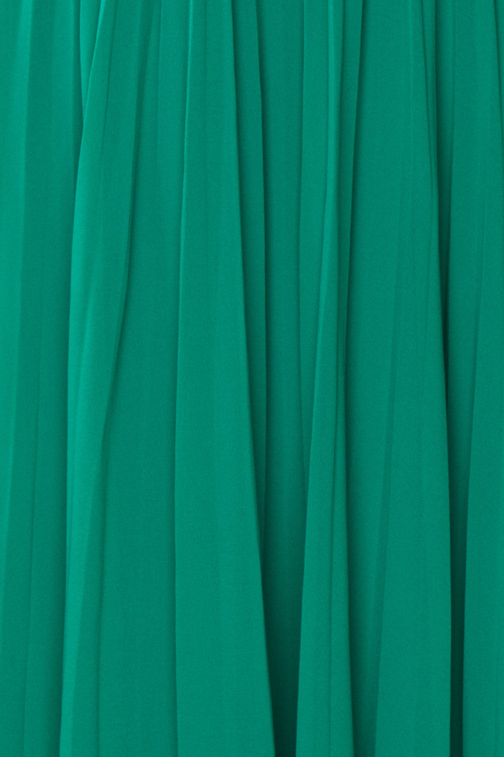 Alisha Emeraude Green Pleated A-Line Midi Dress | Boutique 1861 fabric detail 