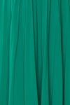 Alisha Emeraude Green Pleated A-Line Midi Dress | Boutique 1861 fabric detail