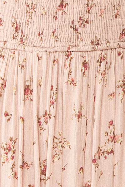 Alka Square Neck Floral Midi Dress | Boutique 1861 fabric