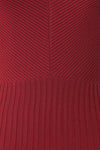 Allegorie Burgundy Knit A-Line Dress | Boutique 1861 fabric detail