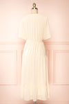Allura Blush V-Neck Midi Dress | Boutique 1861 back view