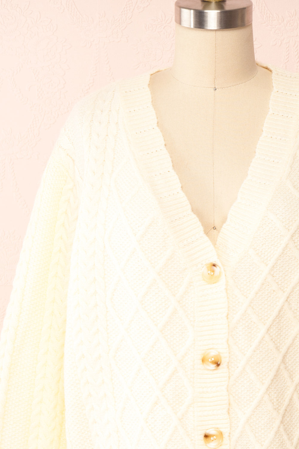 Cream 2024 button cardigan