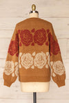Alopronoia Rose Pattern Round Collar Sweater | La petite garçonne back view