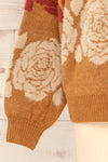 Alopronoia Rose Pattern Round Collar Sweater | La petite garçonne sleeve