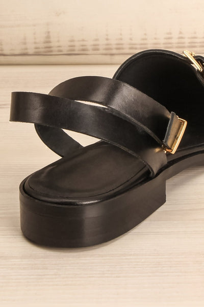 Alpala Black Leather Pointed Toe Sandals | La Petite Garçonne